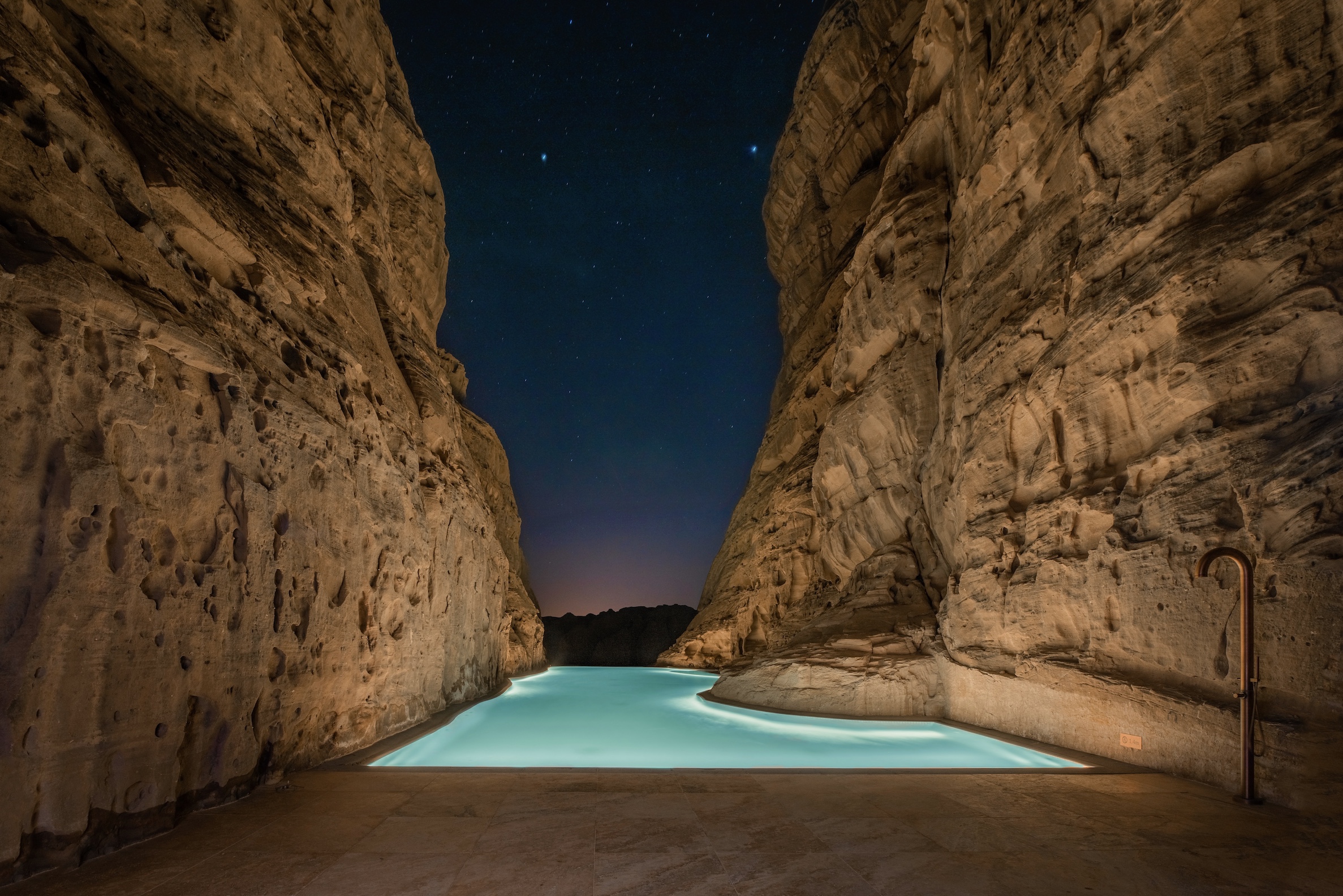 Swimming pool in the desert  